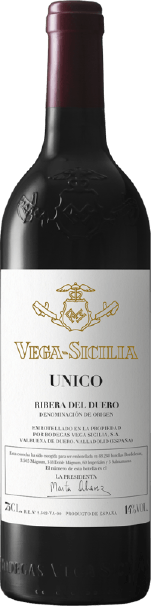 Vega Sicilia Único Reserva Especial 1970-1972-1974 release 1994